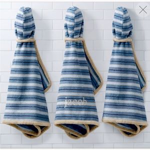 Restoration Hardware Baby & Child TAILORED STRIPE HOODED TOWEL - BABY - NWT